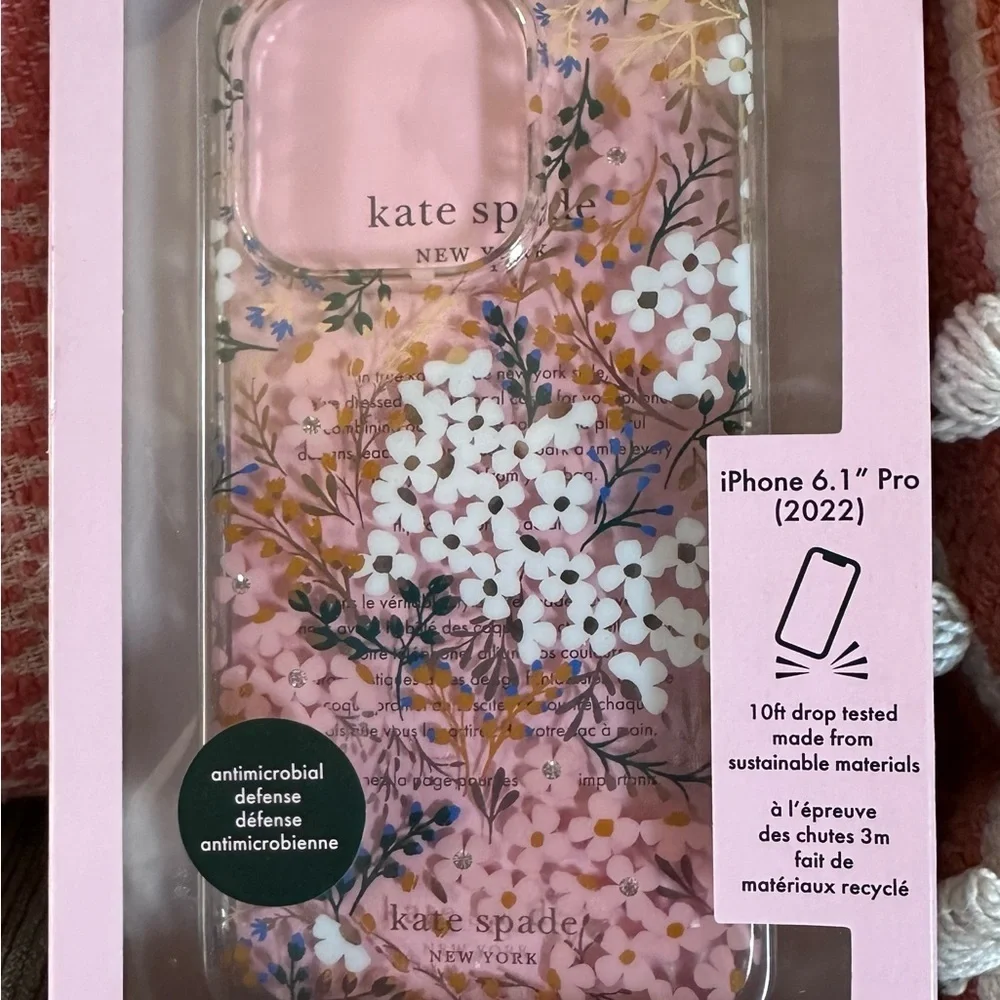 Kate Spade New York Protective Hardshell Case IPhone 14 Pro - Multi Floral NIB